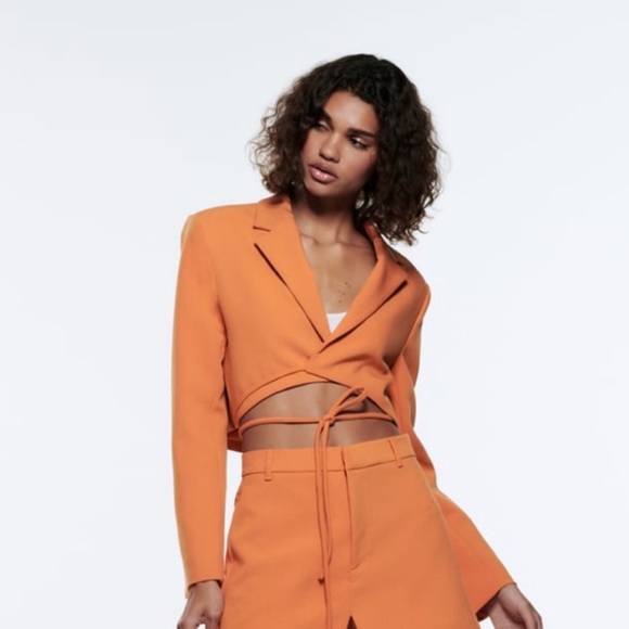Zara Jackets & Blazers - Zara Tied Cropped Blazer size S